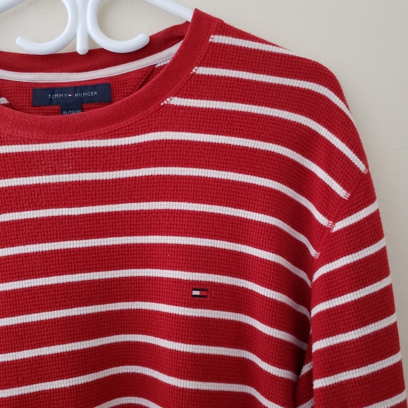 Tommy Hilfiger Striped Shirt Long Sleeve Shirt Unisex - Picture 3 of 5